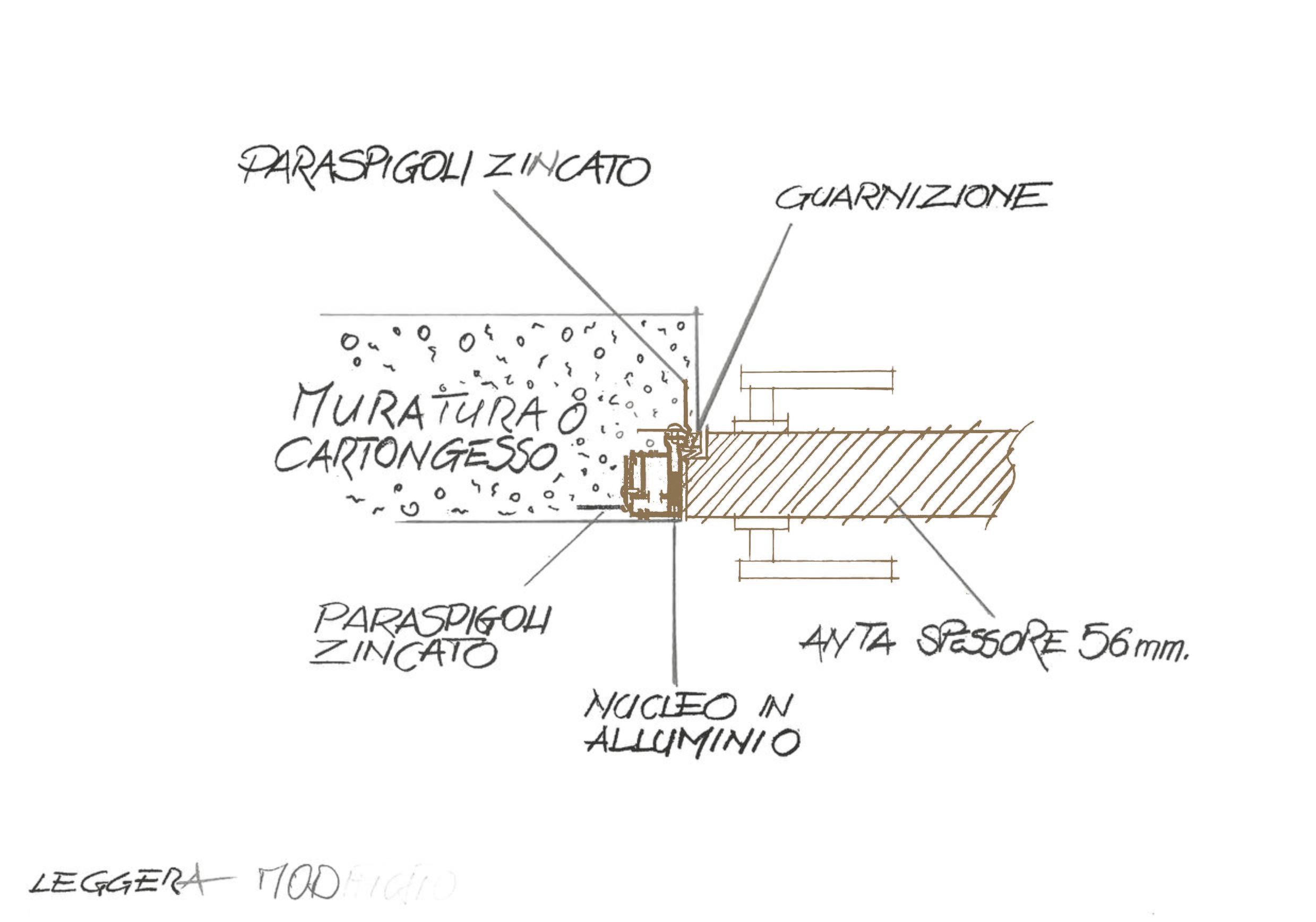 Деревянная дверь PIVATO le porte LEGGERA ARCH-00022769 - Вид №8
