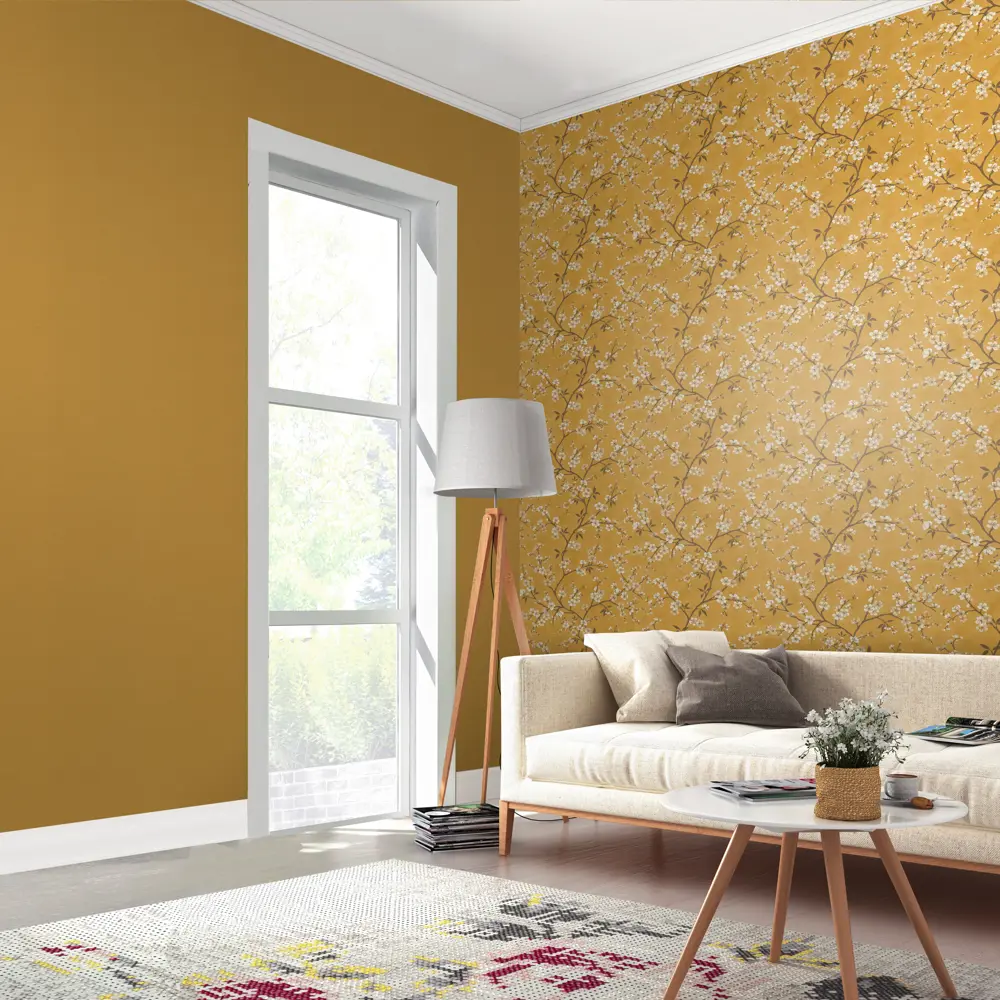 Обои флизелиновые Rasch Denzo оранжевые 0.53 м 452075 STLM-2034922 - Вид №3