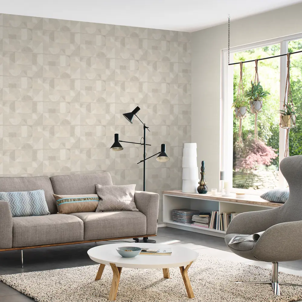 Обои флизелиновые Rasch Riva светло-бежевые 1.06 м м RA972504 STLM-2105014 - Вид №3