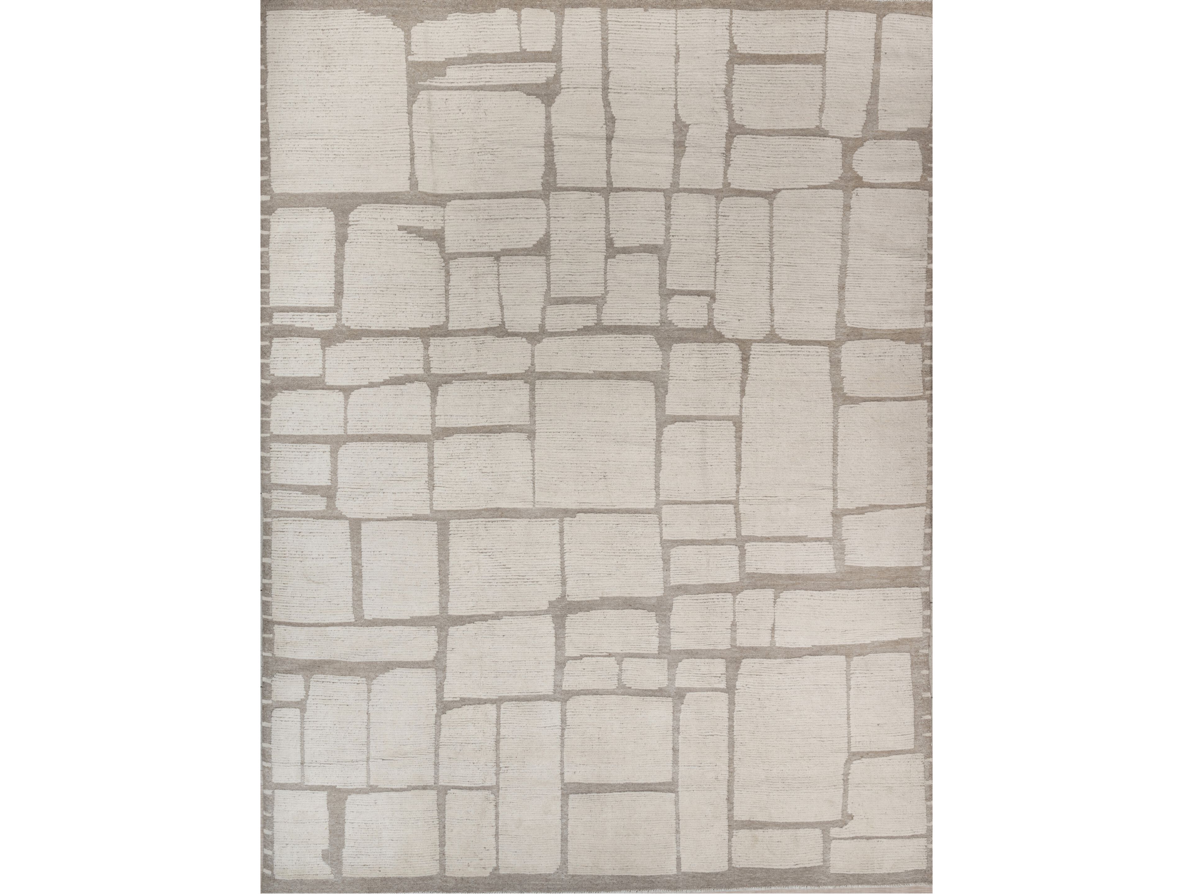 Шерстяной ковер с узлом в Пакистане Mantellassi 1926 IRREGULAR MOSAIC ARCH-00036491