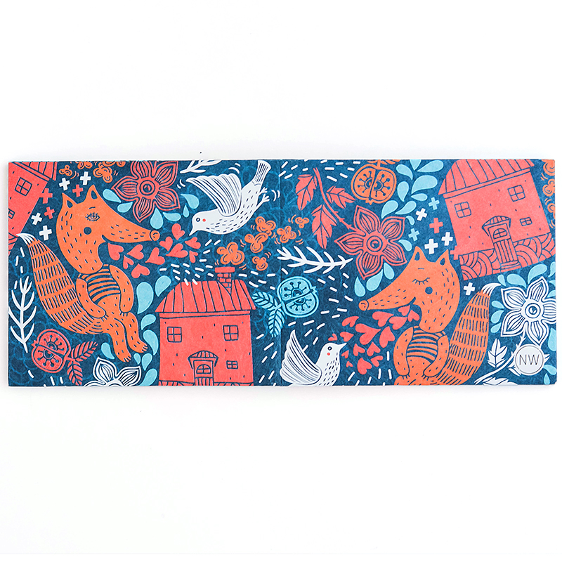 NW-036 Бумажник foxes New wallet  - Вид №1