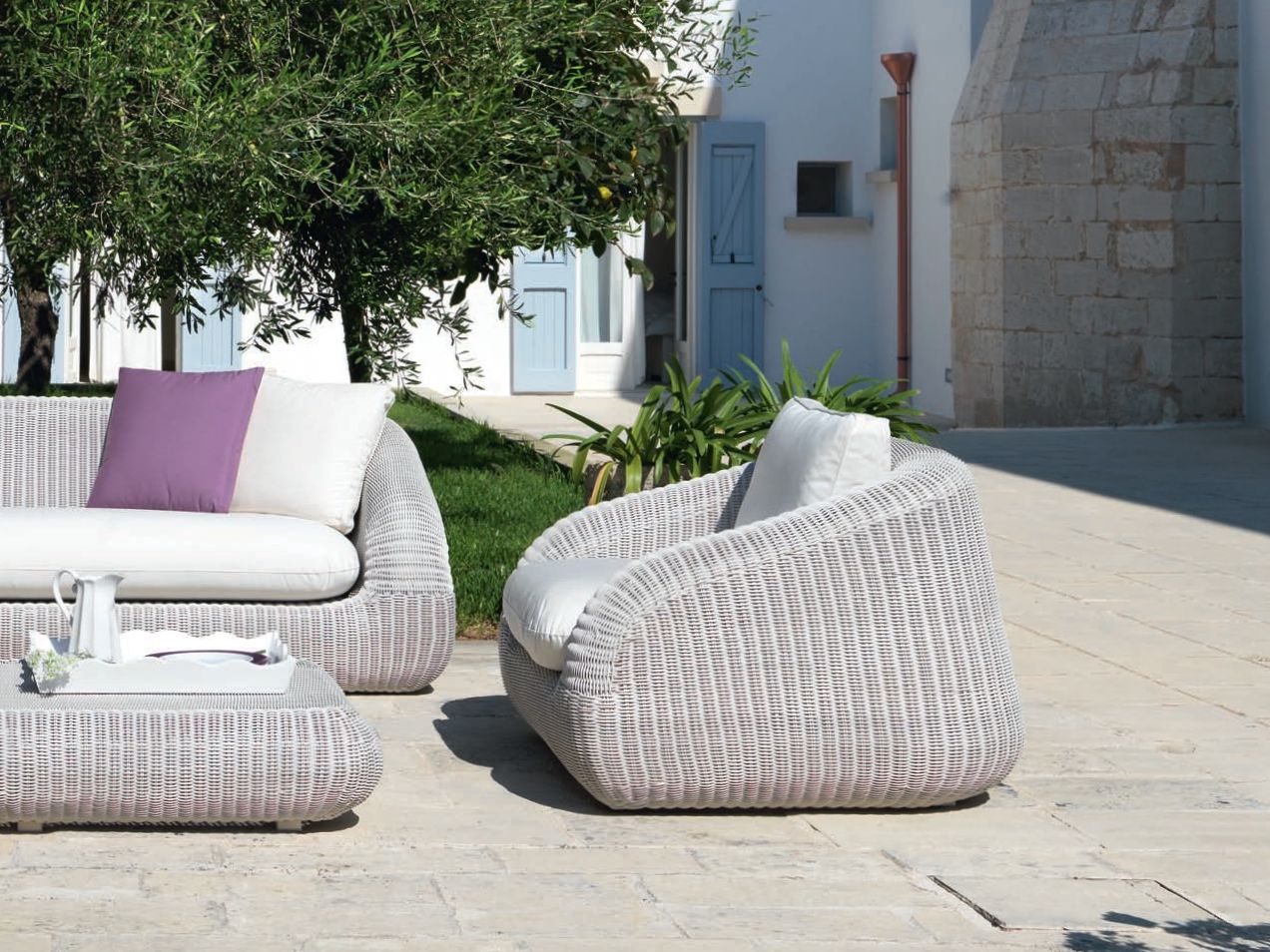 Низкий садовый столик в Ethimo EtWick® Phorma ARCH-00042616 - Вид №3