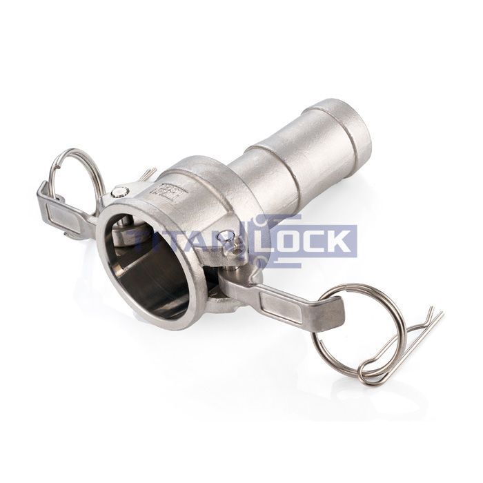 Камлок нержавеющий тип С, розетка с хвостовиком 2 1/2", AISI304, TL250CSS TITAN LOCK  - Вид №2