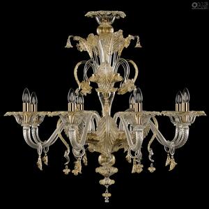 3406 ORIGINALMURANOGLASS Люстра Аида Голд - Флорал - муранское стекло OMG  см