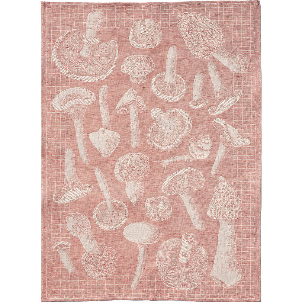 LEI_161_35 Полотенце кухонное 50/70 красный, 50% лен 50% хлопок жаккард LEITNER Santreyd 