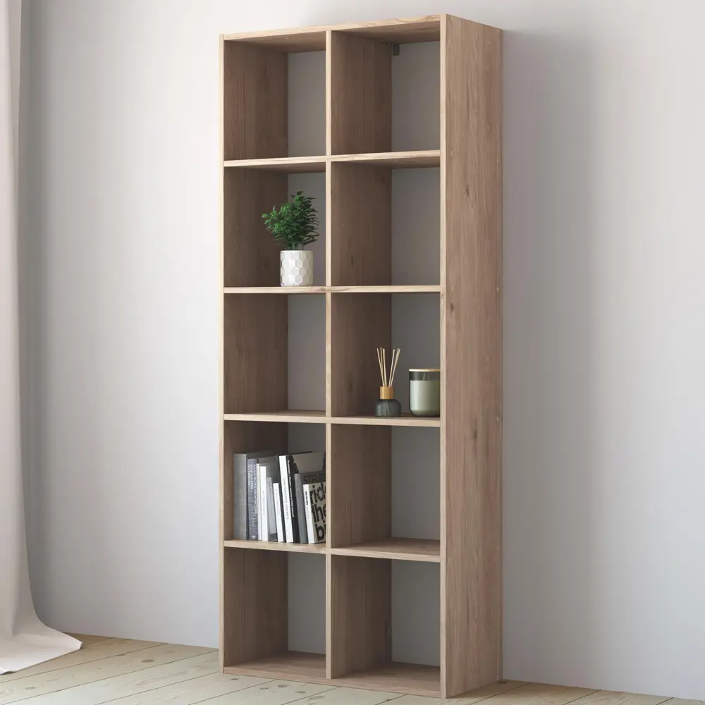 Стеллаж KONSENSA Руан 10 секций 70x173x31.7 см ЛДСП цвет дуб комано STLM-2176079