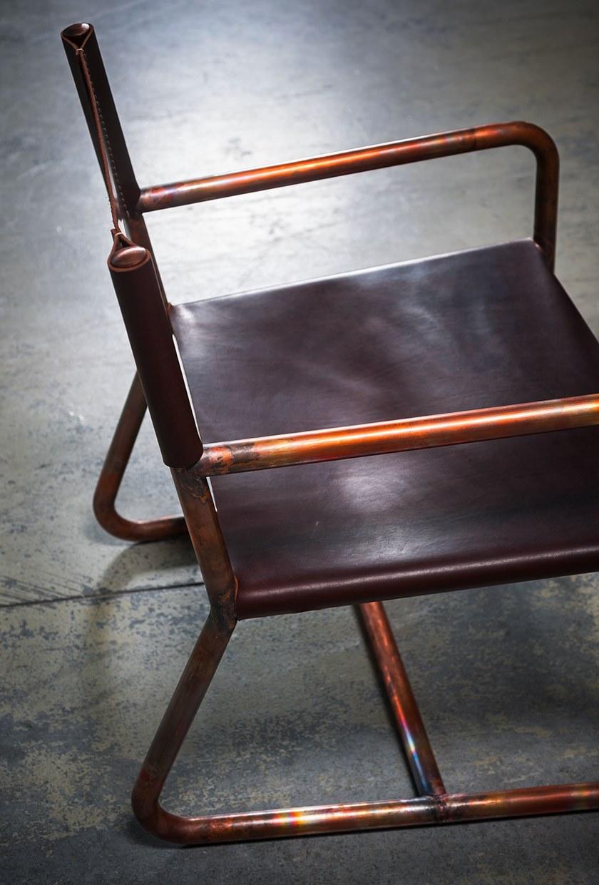 BAXTER Кожаное кресло с подлокотниками Rimini sun-id-1433898 - Вид №3