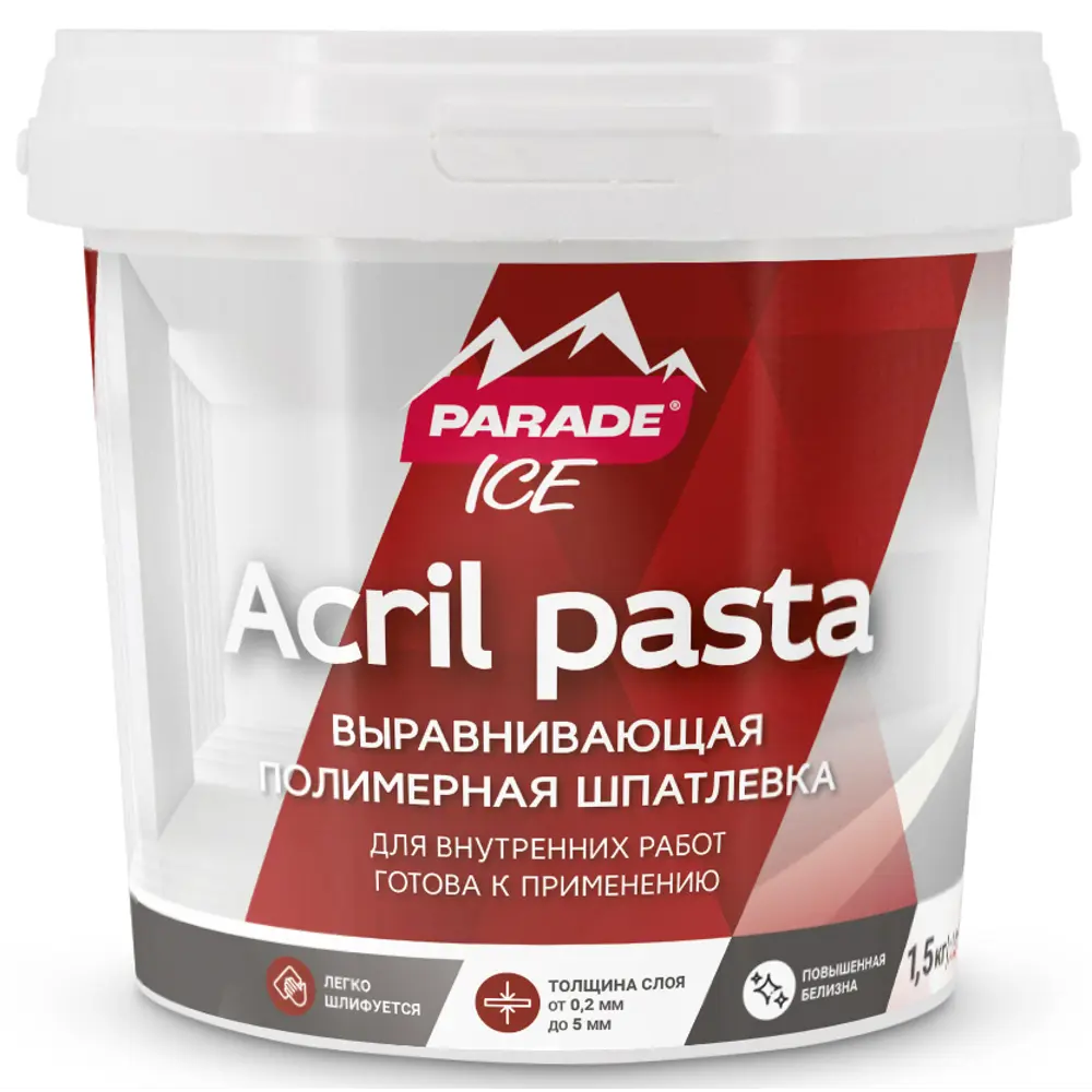 Шпаклевка акриловая базовая Лакра 1.5 кг STLM-2202260