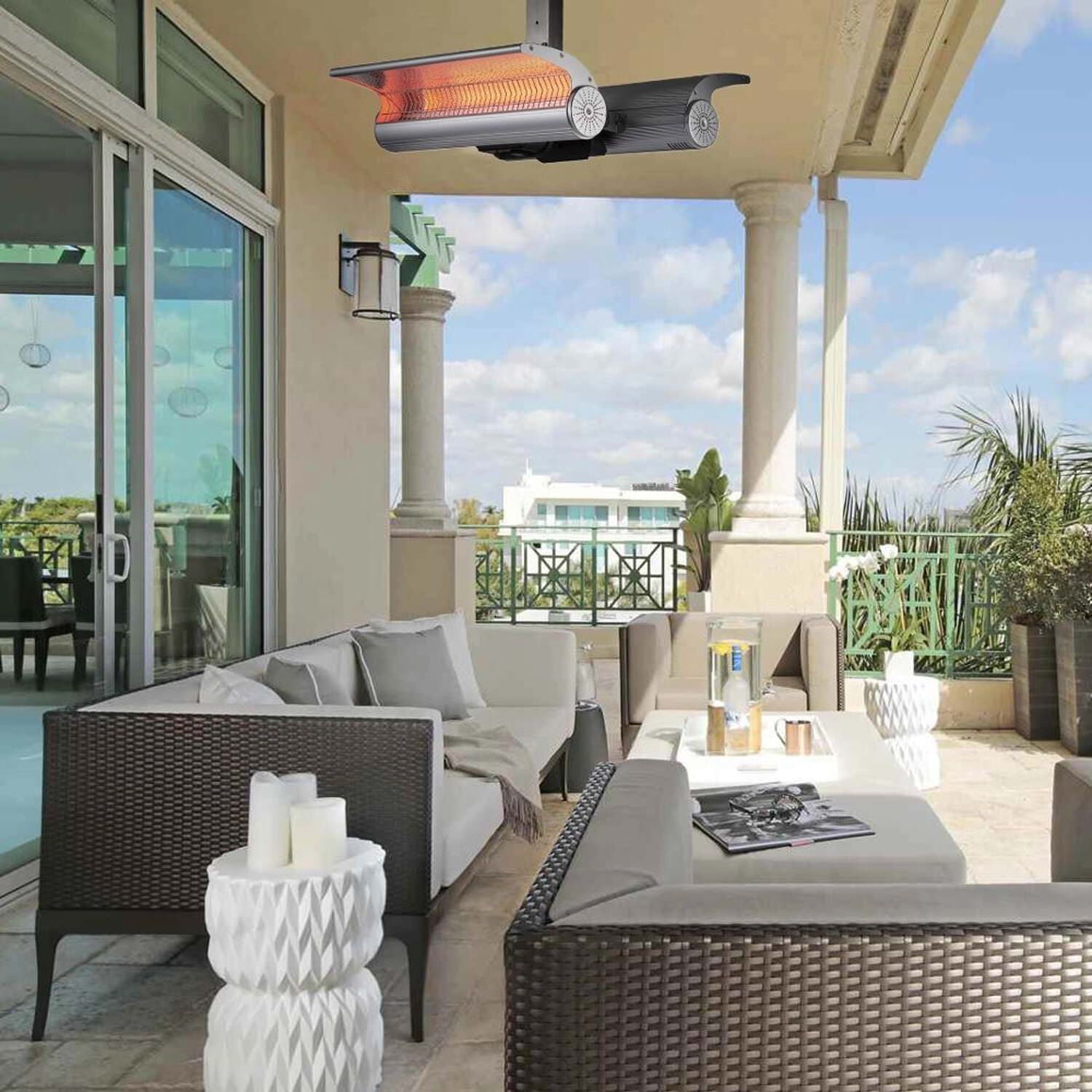 Алюминиевая и стальная потолочная инфракрасная наружная плита SINED STUFA INFRAROSSI SOFFITTO 4000 ARCH-00087564 - Вид №5