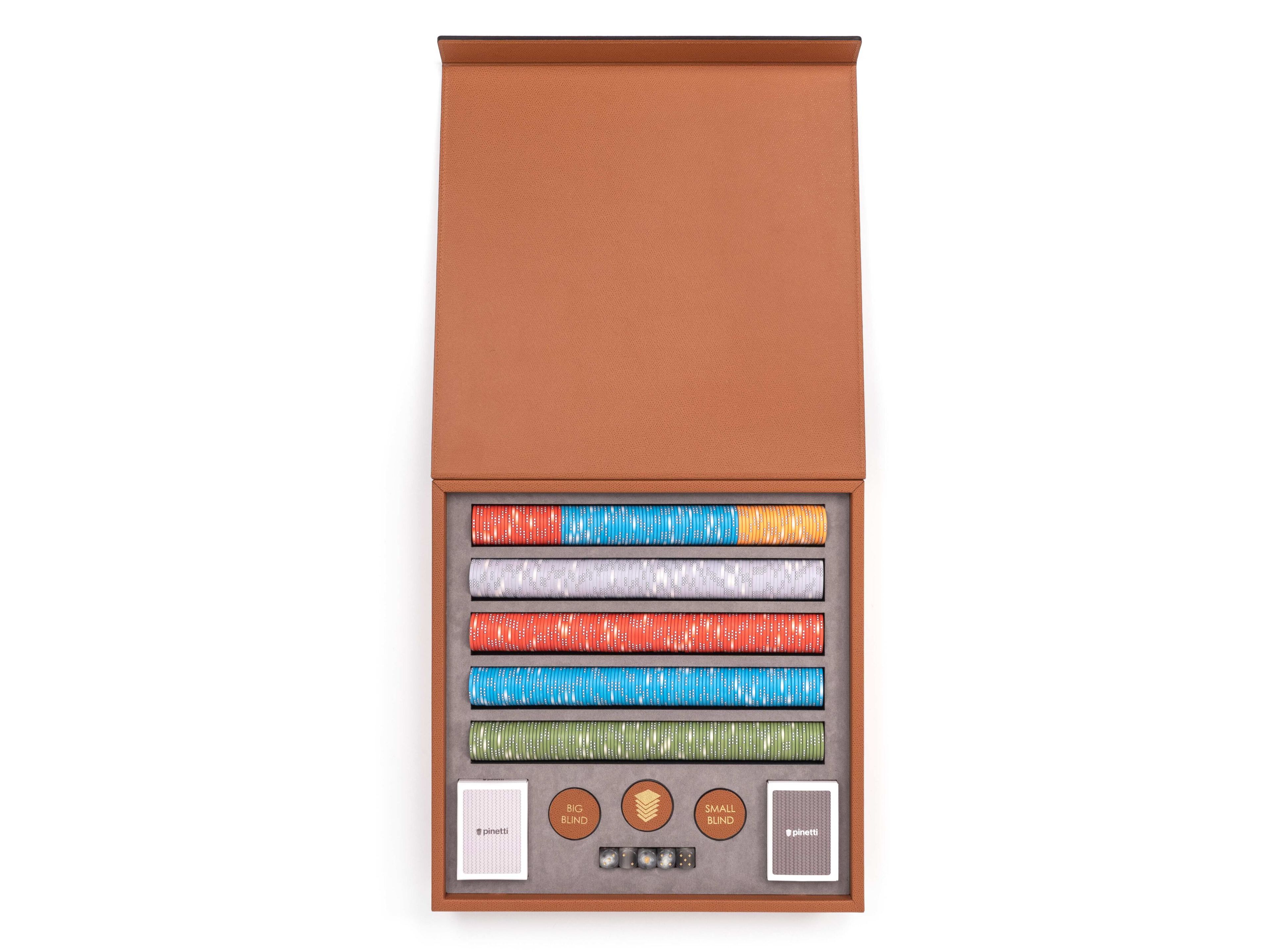 Кожаная настольная игра Pinetti POKER SET ARCH-00001124