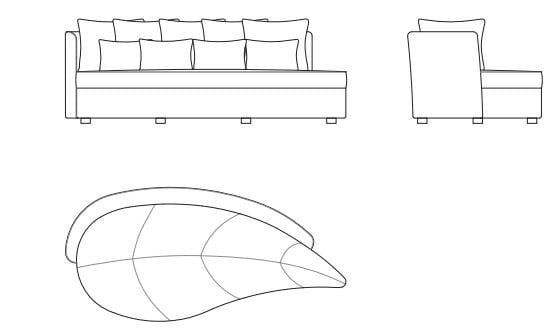 Ткань диван Sicis Bloom ARCH-00035782 - Вид №11