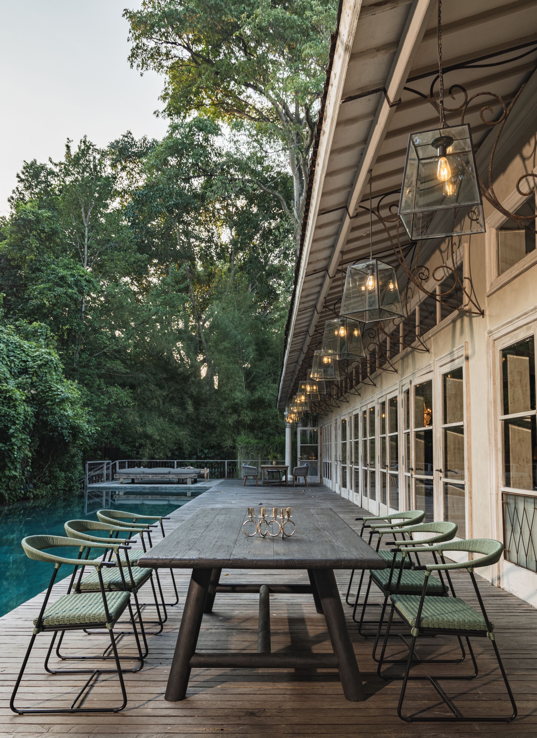 Прямоугольный садовый стол из тикового дерева cbdesign Убуд ARCH-00120278 - Вид №3