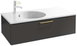 EB2516-R8-G1C Тумба под столешницу 100 см, 1 ящик, золотая ручка JACOB DELAFON ODÉON RIVE GAUCHE