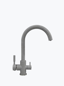 627697 Смеситель кухонный "Элара Дуо" в тон мойки Polygran