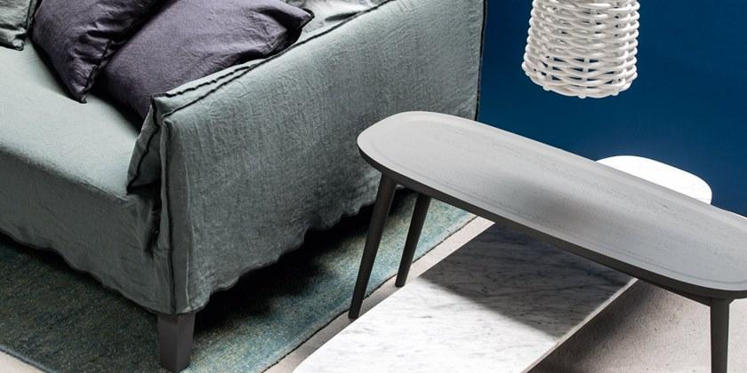 Gervasoni Овальный журнальный столик из мрамора и дерева Brick sun-id-1499904 - Вид №2