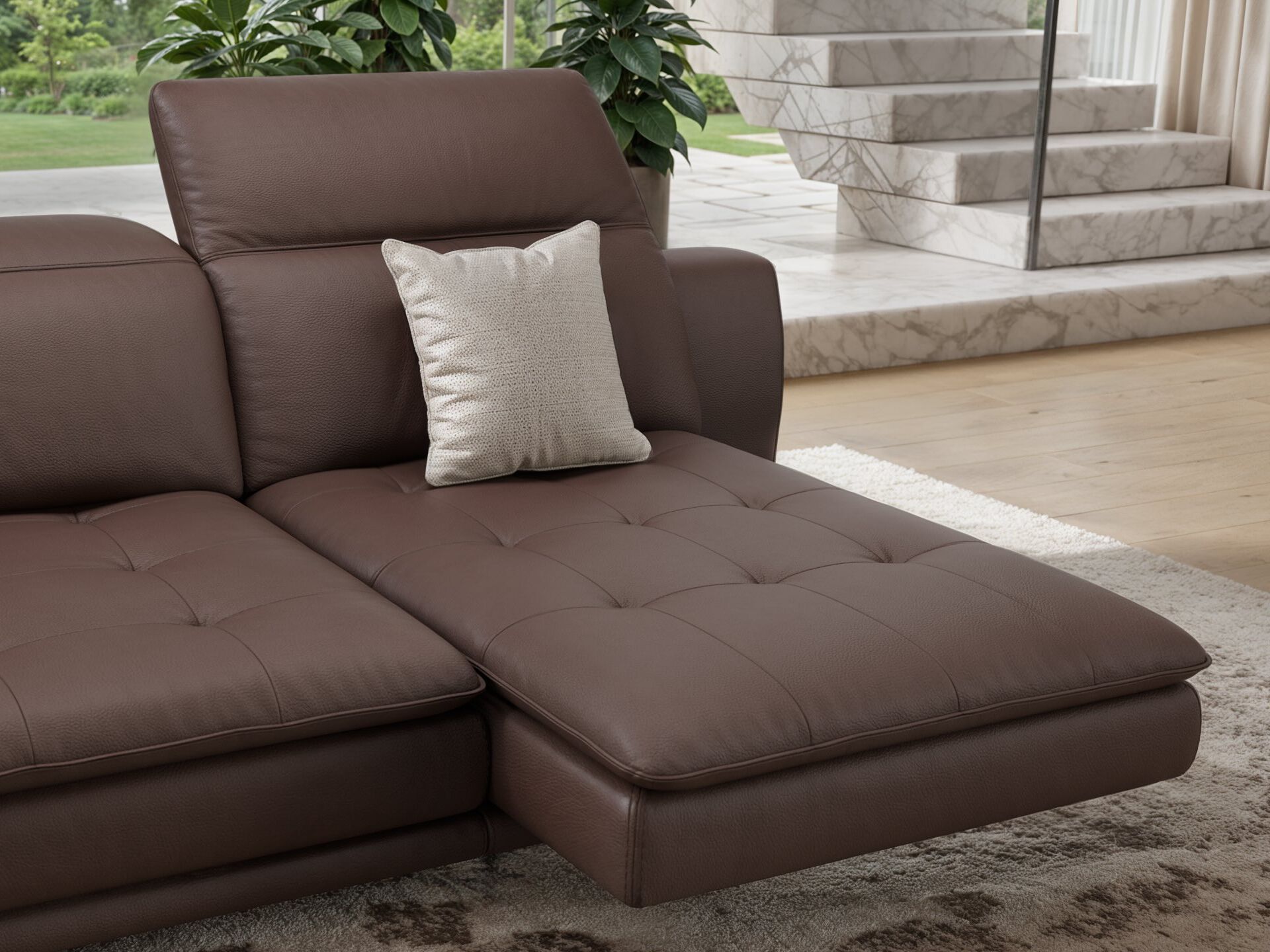 Кожаный угловой диван Sofanella Ницца ARCH-00044465 - Вид №5