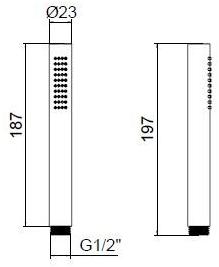 ZAZZERI Настенная лейка душа из нержавеющей стали с опорой Jk21 sun-id-1415415 - Вид №1