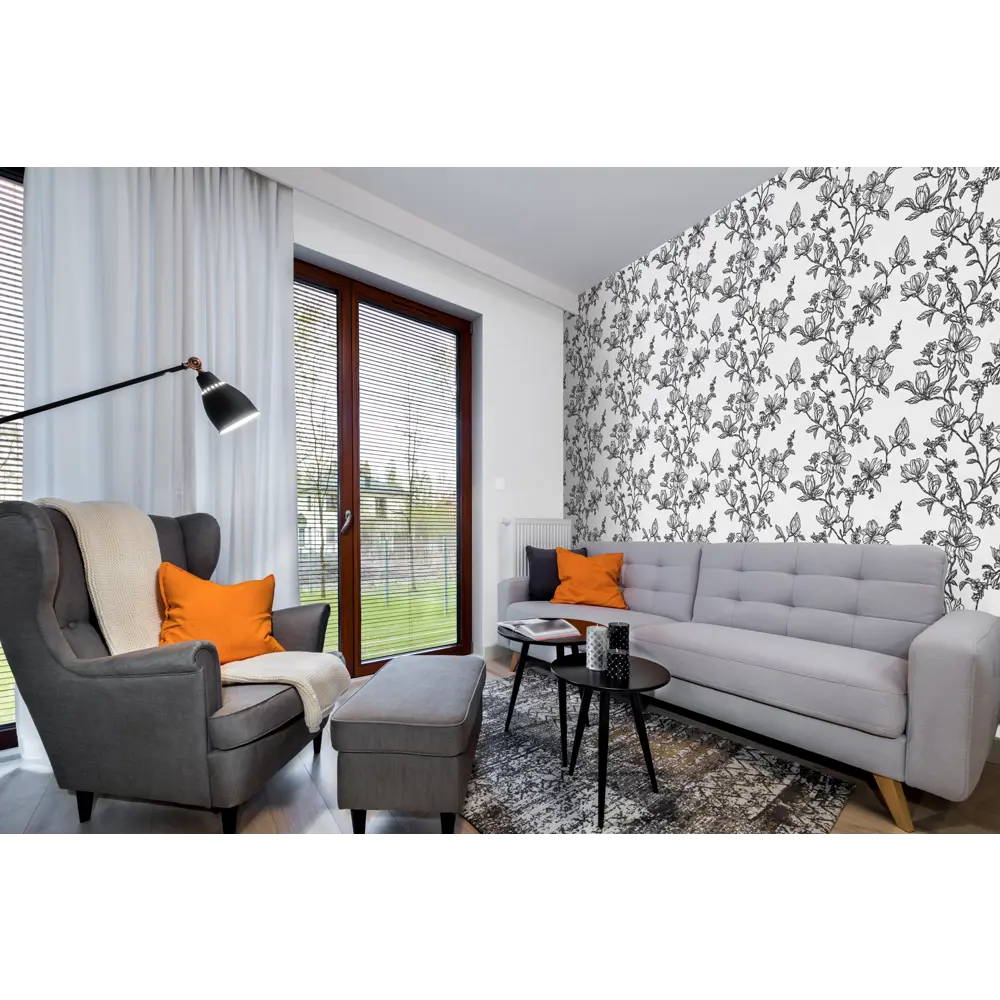 Обои флизелиновые Startdeco Ариэль серые 1.06 м 889367 STLM-2139331 - Вид №2