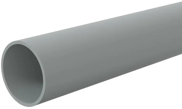 Труба LEXMAN жесткая для электропроводки 25 мм серая 2 метра 88011049
