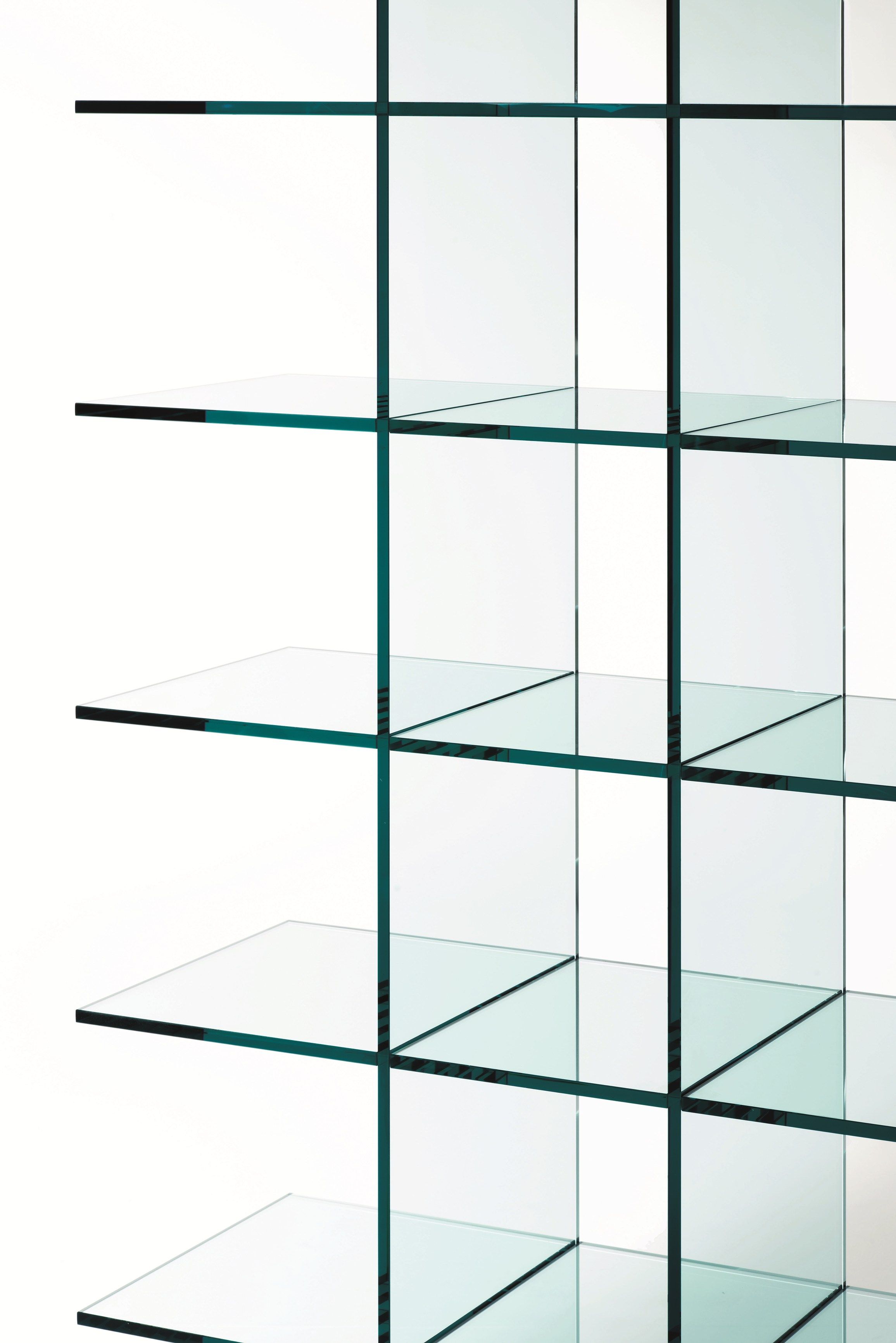 Отдельно стоящий книжный шкаф из хрусталя Glas Italia GLASS SHELVES #1 (1976) ARCH-00033629 - Вид №1