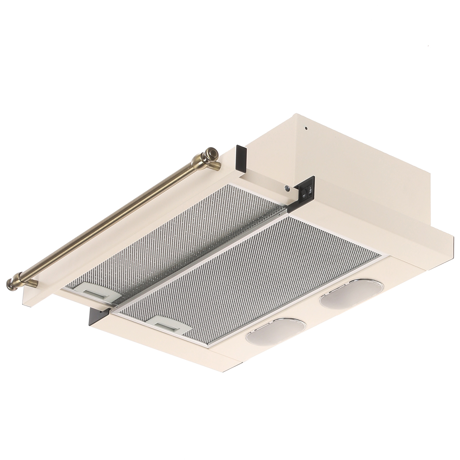 8192992 Вытяжка телескопическая ELIKOR Интегра 60П-400-В2Л бежевый/золотистый STDN-0002123 - Вид №2