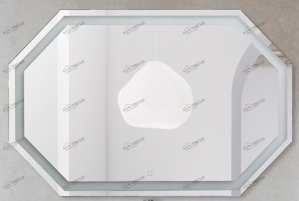 Зеркало с встроенным светильником и сенсорным выключателем BelBagno SPC-OTT-1200-800-LED-TCH 