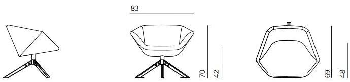 Montis Мягкое кресло на жердочке из ткани с подлокотниками Ella sun-id-1455974 - Вид №8