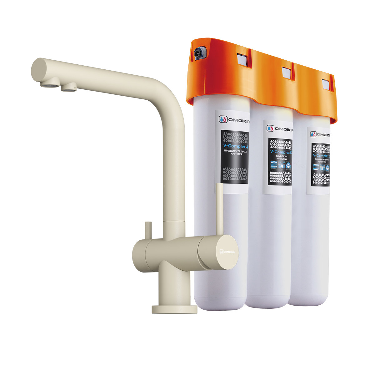 Смеситель для кухни Pure Drop lite + Nagano-P BE-P OMOIKIRI 4044.8028P