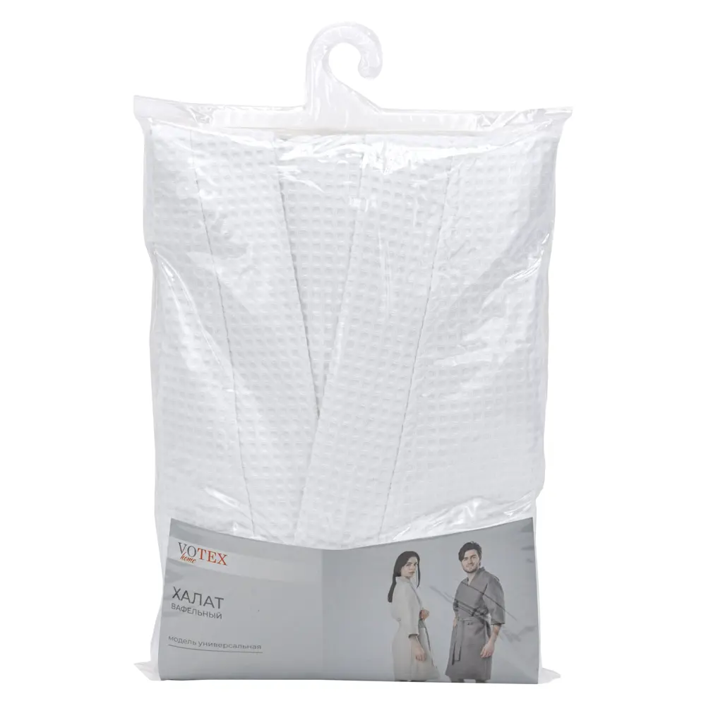 Халат вафельный без капюшона размер S-M цвет белый Santreyd STLM-2182877 - Вид №3