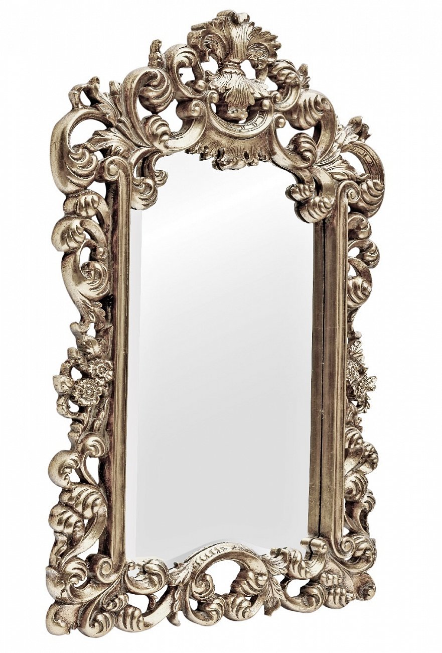 Зеркало настенное 91,5х61 см античное серебро Bogeme Silver ART-ZERKALO ДИЗАЙНЕРСКИЕ 00-3884082 Зеркальный;серебро  - Вид №1