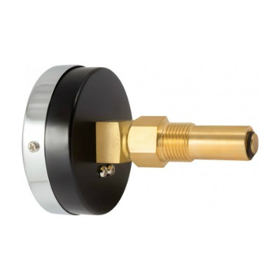 ТМТБ-41T.0406120 Термоманометр ТМТБ-41T с задним подключением Valtec 1/2", 6 бар, 0-120 °C  - Вид №1