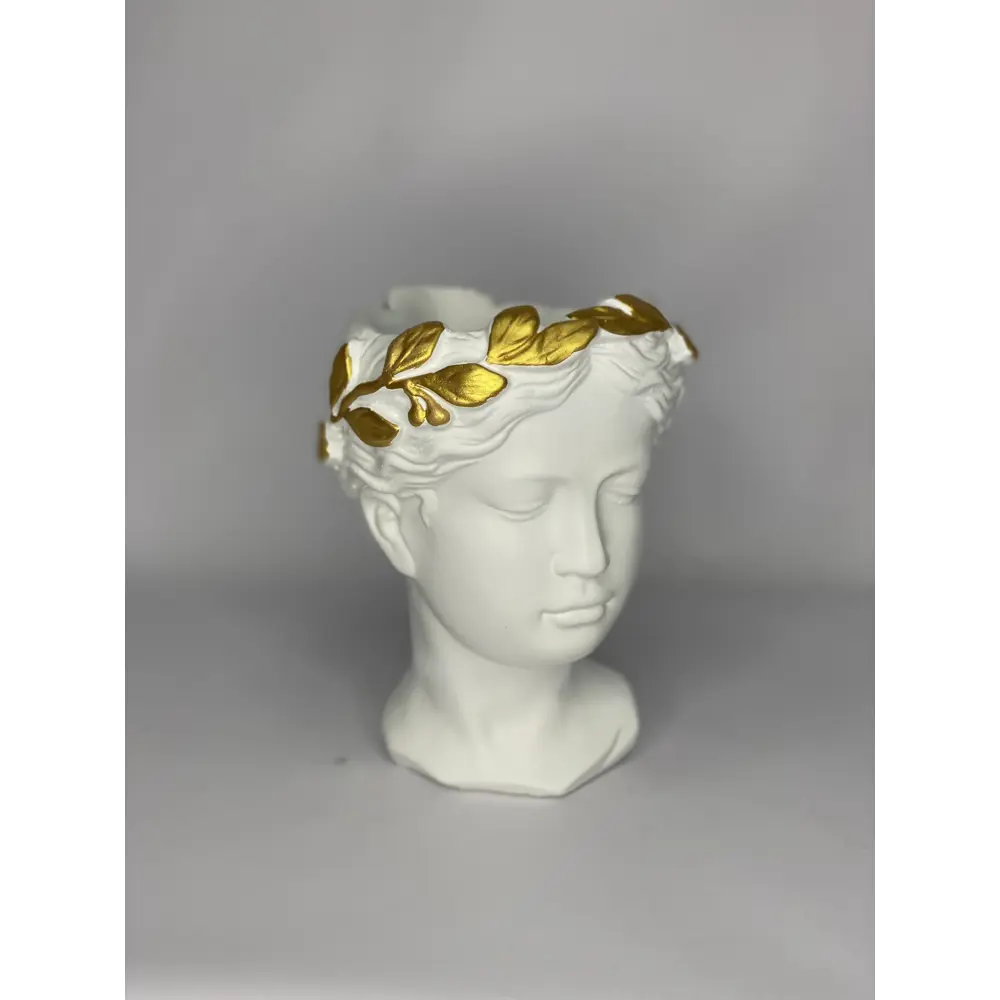 Ваза для цветов Грета гипс бело-золотой Santreyd STLM-2053077 - Вид №3