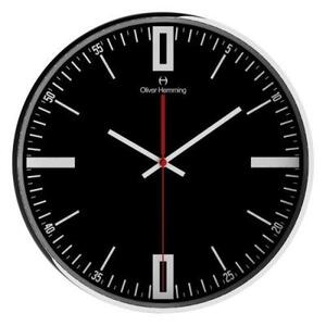 Настенные часы Simplex, Ø40 см, черные, W400S45B