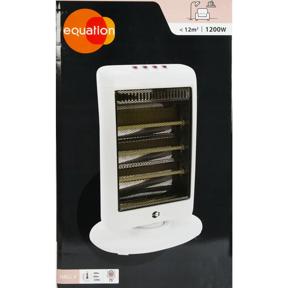 Кварцевый обогреватель EQUATION с поворотным механизмом 1200 Вт 82116691 STLM-0019500 - Вид №5