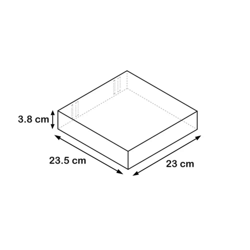 Полка мебельная прямая 23x23.5x3.8 см МДФ цвет чёрный 81898856 STLM-2043945 SPACEO  - Вид №4