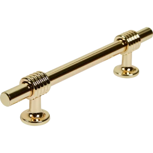 Мебельная ручка-рейлинг матовое золото 96 мм