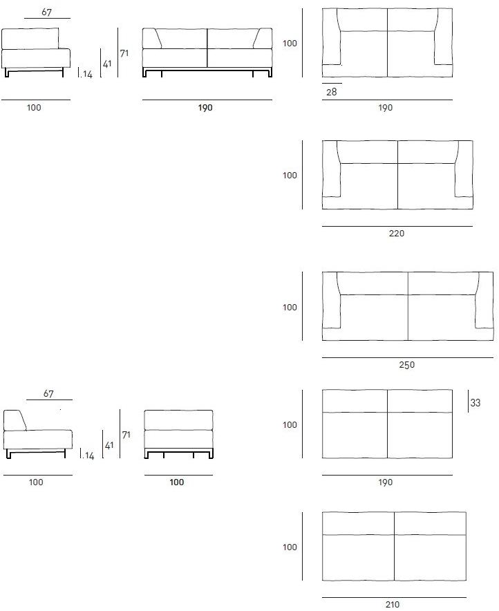 Living Divani Диван из ткани sun-id-1406392 - Вид №4