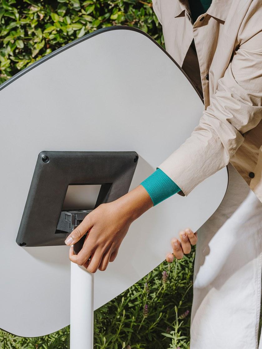 ENEA Квадратный стол со складывающейся столешницей из алюминия и hpl Pile sun-id-1427550 - Вид №1