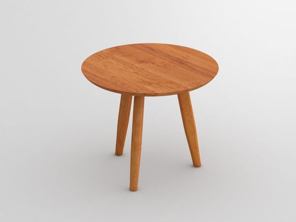 Круглый журнальный столик из массива дерева Vitamin Design Aetas ARCH-00024423