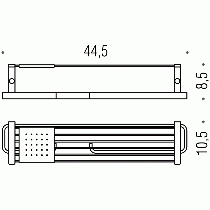 W4276.SX W4276S Полочка с держателями туалетной бумаги и полотенца COLOMBO TIME Colombo Design - Вид №1