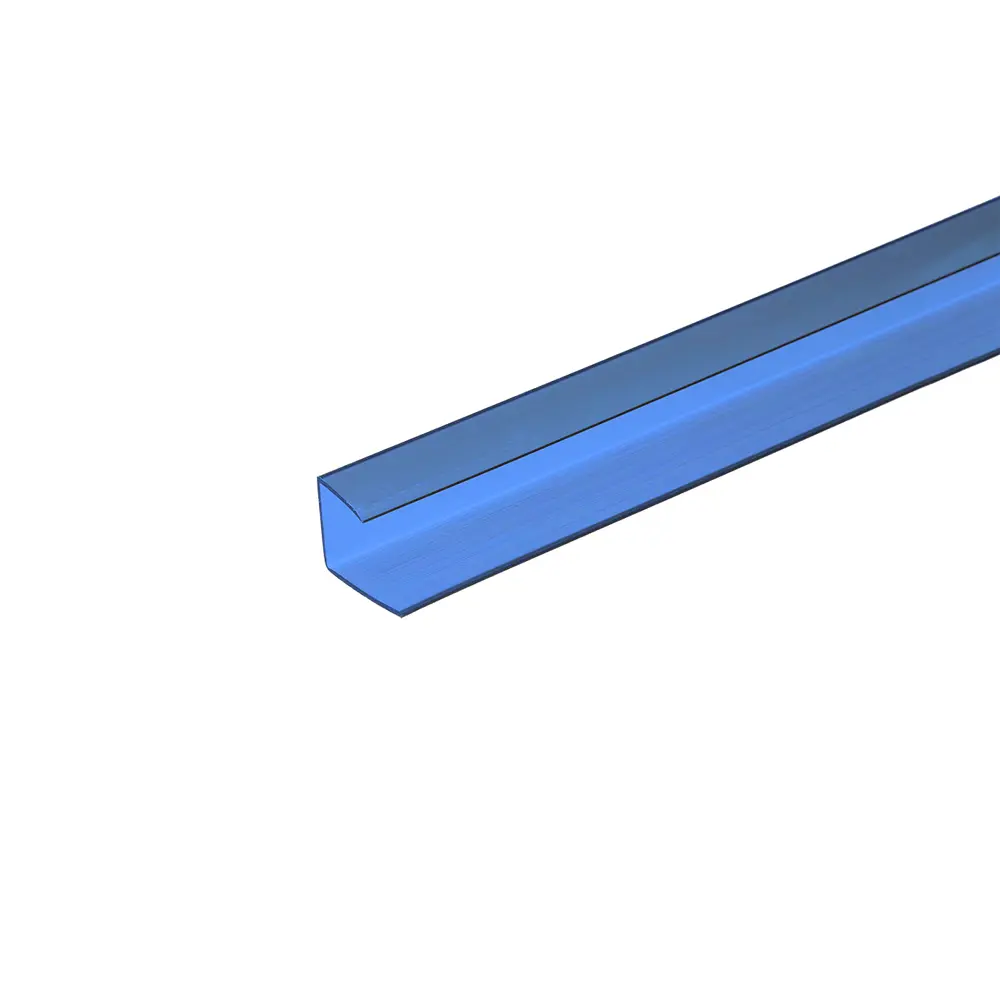 Профиль торцевой для поликарбоната Колибри 6 мм 2.1 м синий Santreyd STLM-2072080