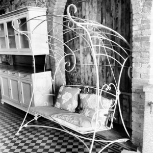 GH LAZZERINI Качели из кованого железа на 2 сиденья