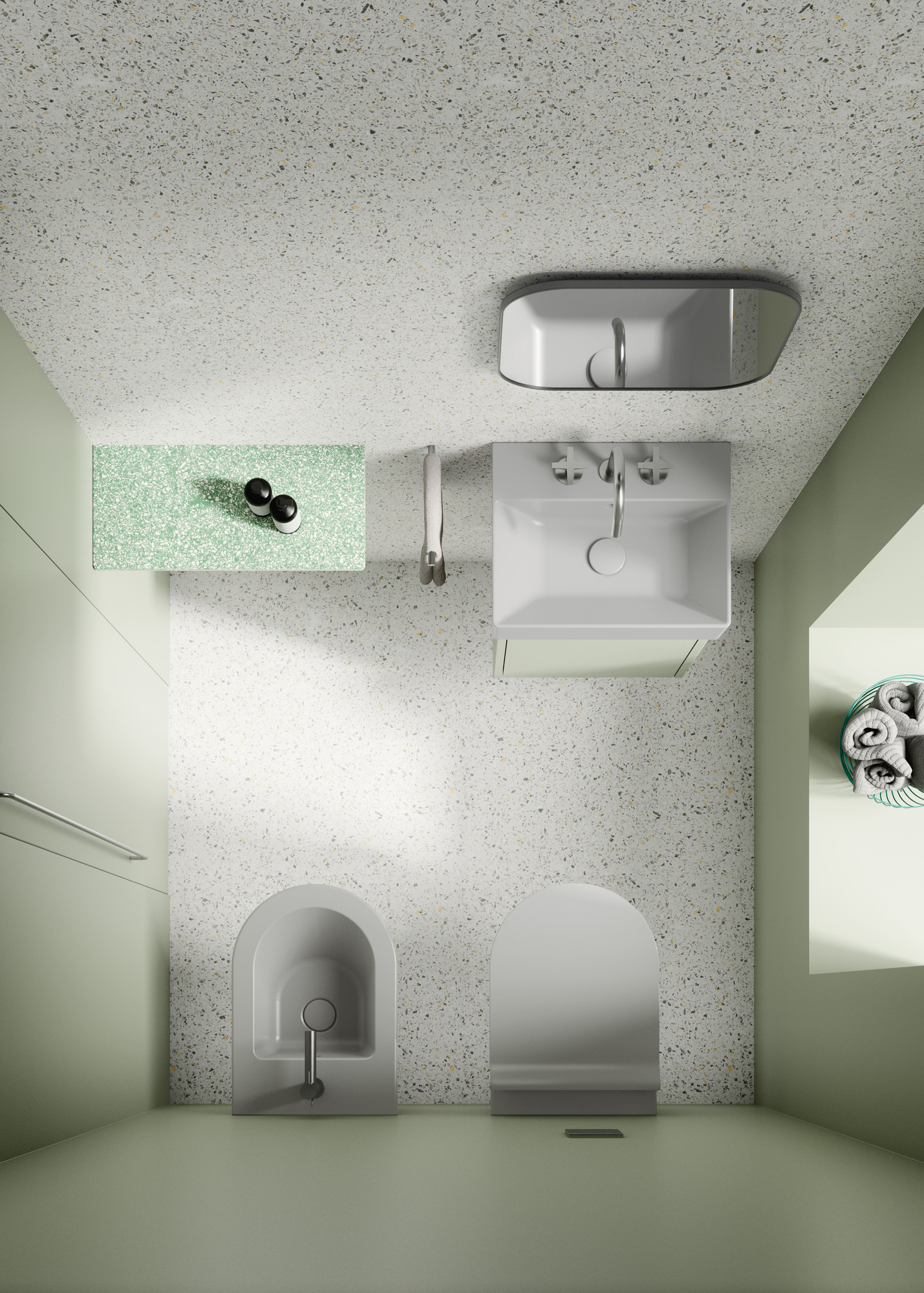 9485109 Подвесная раковина настенная овальная GSI ceramica  белая  - Вид №4