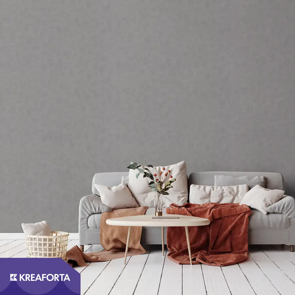 Обои флизелиновые KREAFORTA Art темно-серые 1.06 м 77020-440 STLM-2168459 - Вид №2