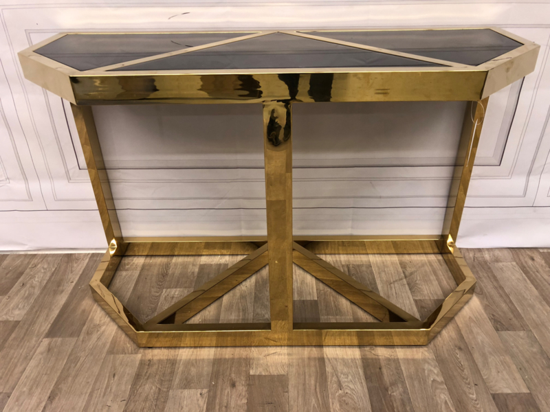 Консоль золотая с черной столешницей Benoit от Eichholtz EICHHOLTZ EICHHOLTZ 060964 Золото  - Вид №4