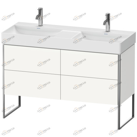 XS445603636 Тумбочка напольная XSquare #XS4456 1184 x 460 мм Белый шелковисто-матовый лак Duravit