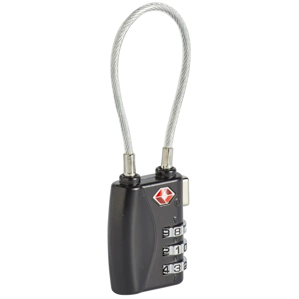 Замок багажный кодовый Standers гибкий, 30 мм, цинк/сталь STLM-2017874