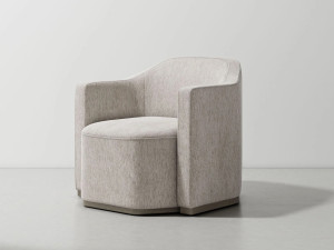 Тканевое кресло с подлокотниками