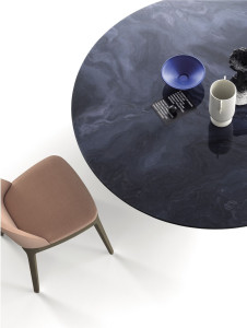 Круглая столешница из закаленного стекла