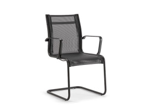 Сетчатый консольный стул с подлокотниками